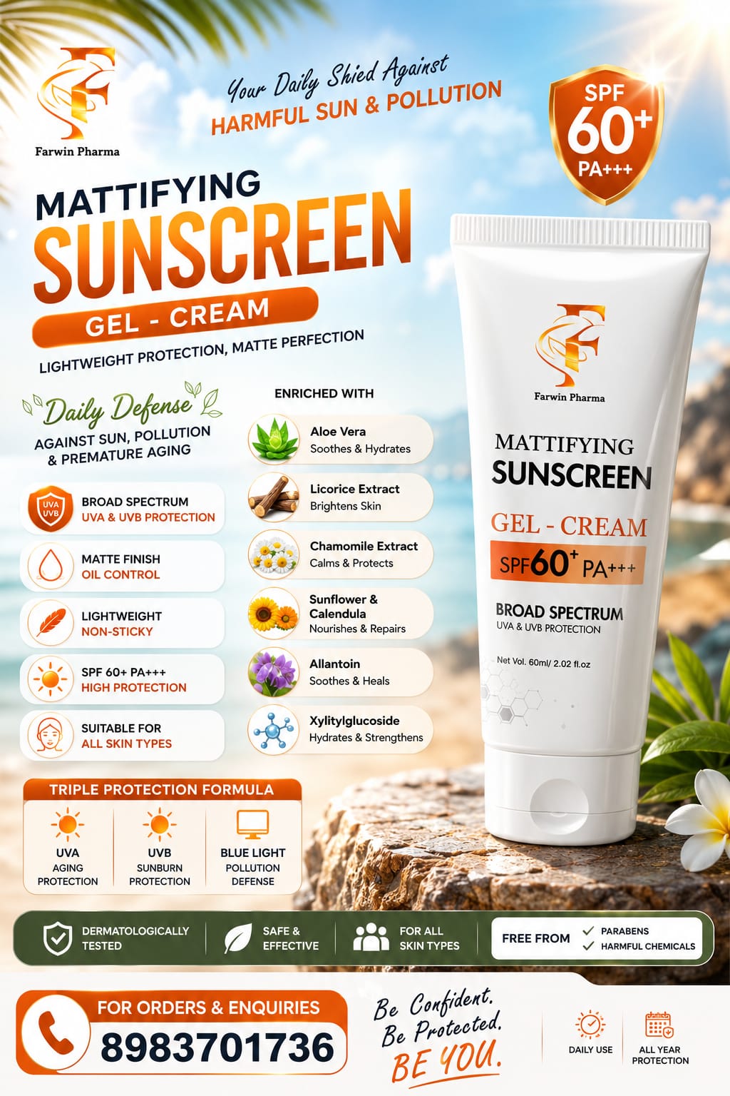 SUNSCREEN GEL LOTION 60++++